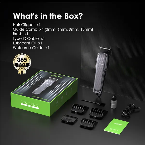 ORAIMO Effortless Grooming SmartClipper 2C - Silver OPC-CL30C