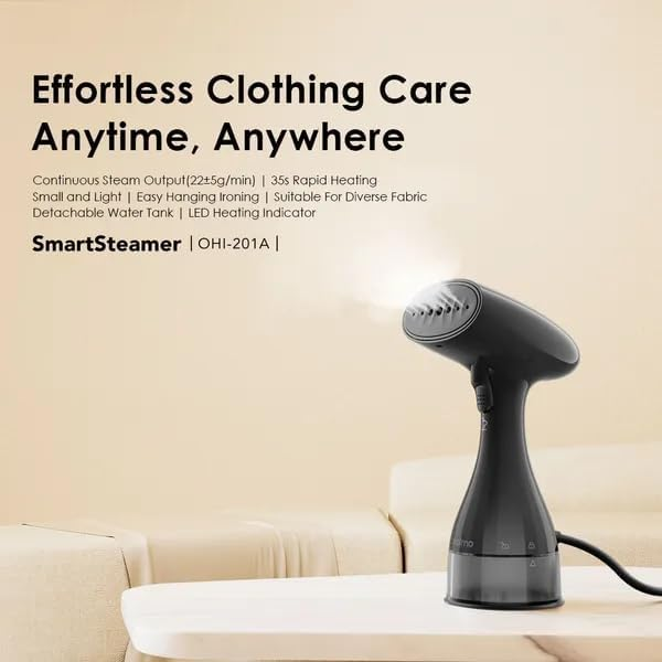 ORAIMO Portable Handheld Garment SmartSteamer - Graphite Grey OHI-201A