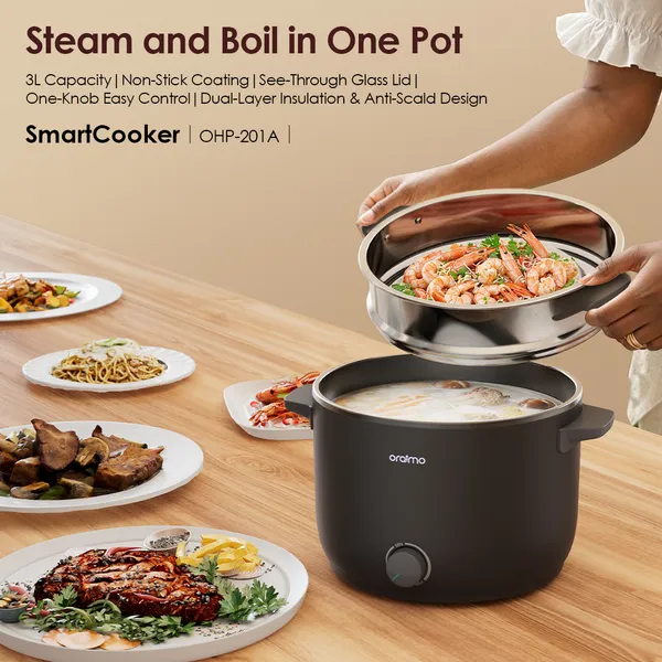 ORAIMO-Smart Cooker OHP-201A 1000W 3L Electric Cooker
