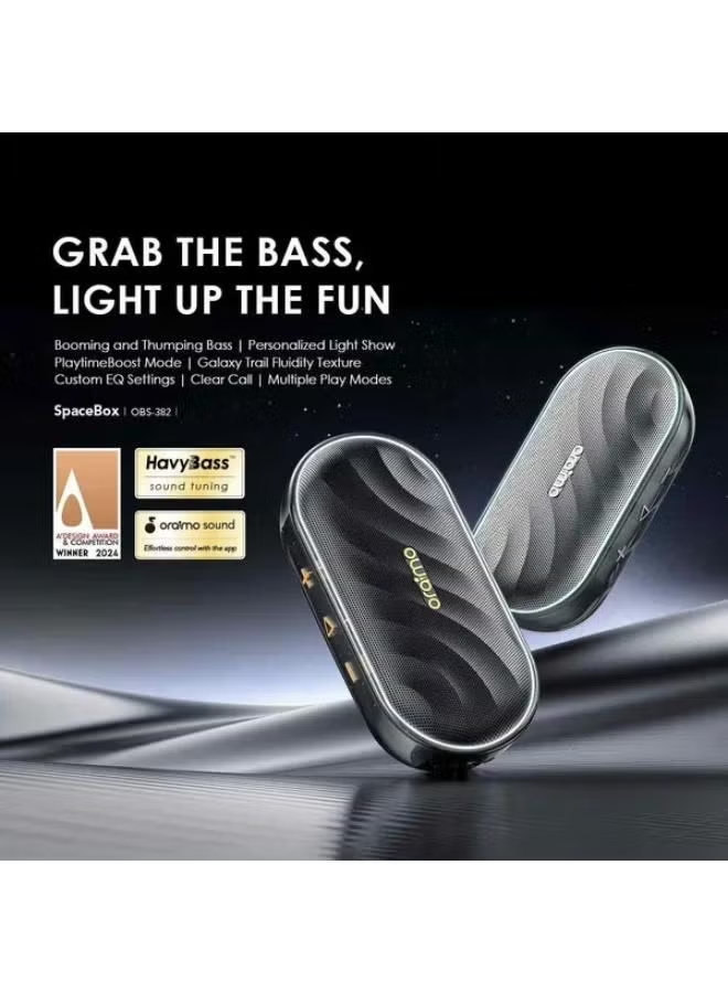 ORAIMO Portable BT 8W Speaker With RGB - SpaceBox - Grey