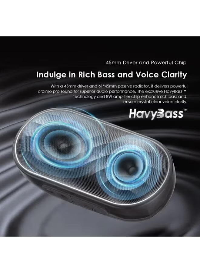 ORAIMO Portable BT 8W Speaker With RGB - SpaceBox - Grey
