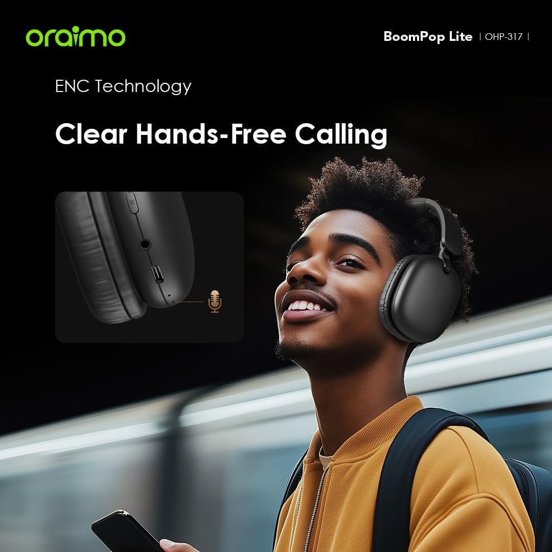 ORAIMO Overhead HavyBass Headphones - BoomPop Lite - Gold OHP-317-GD