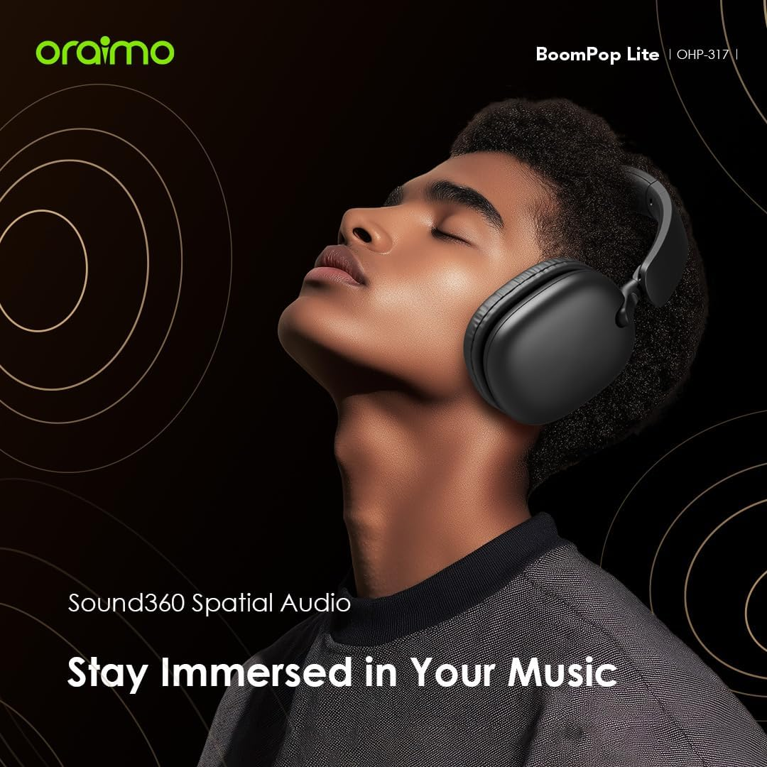 ORAIMO Overhead HavyBass Headphones - BoomPop Lite - Gold OHP-317-GD