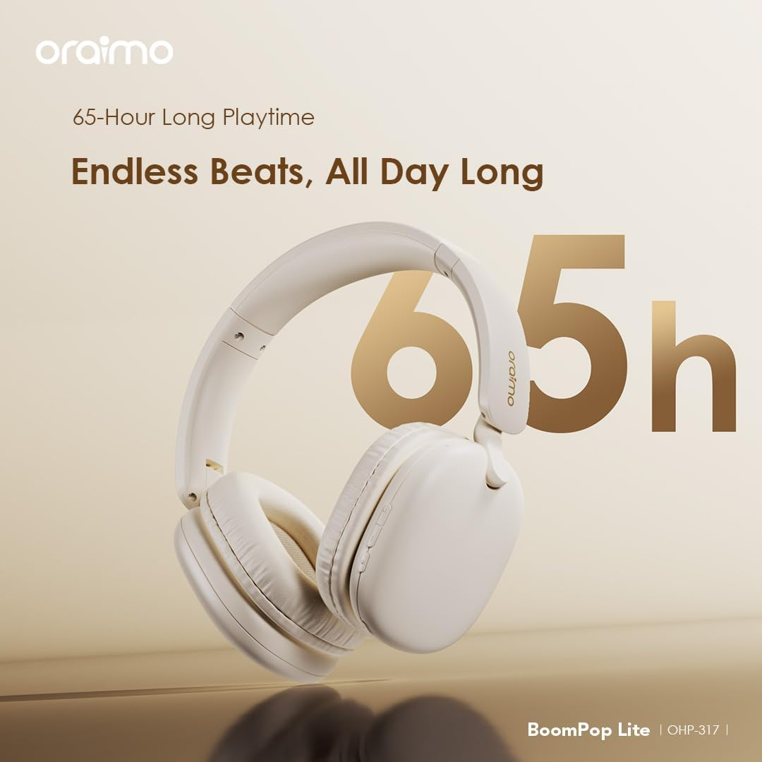 ORAIMO Overhead HavyBass Headphones - BoomPop Lite - Gold OHP-317-GD