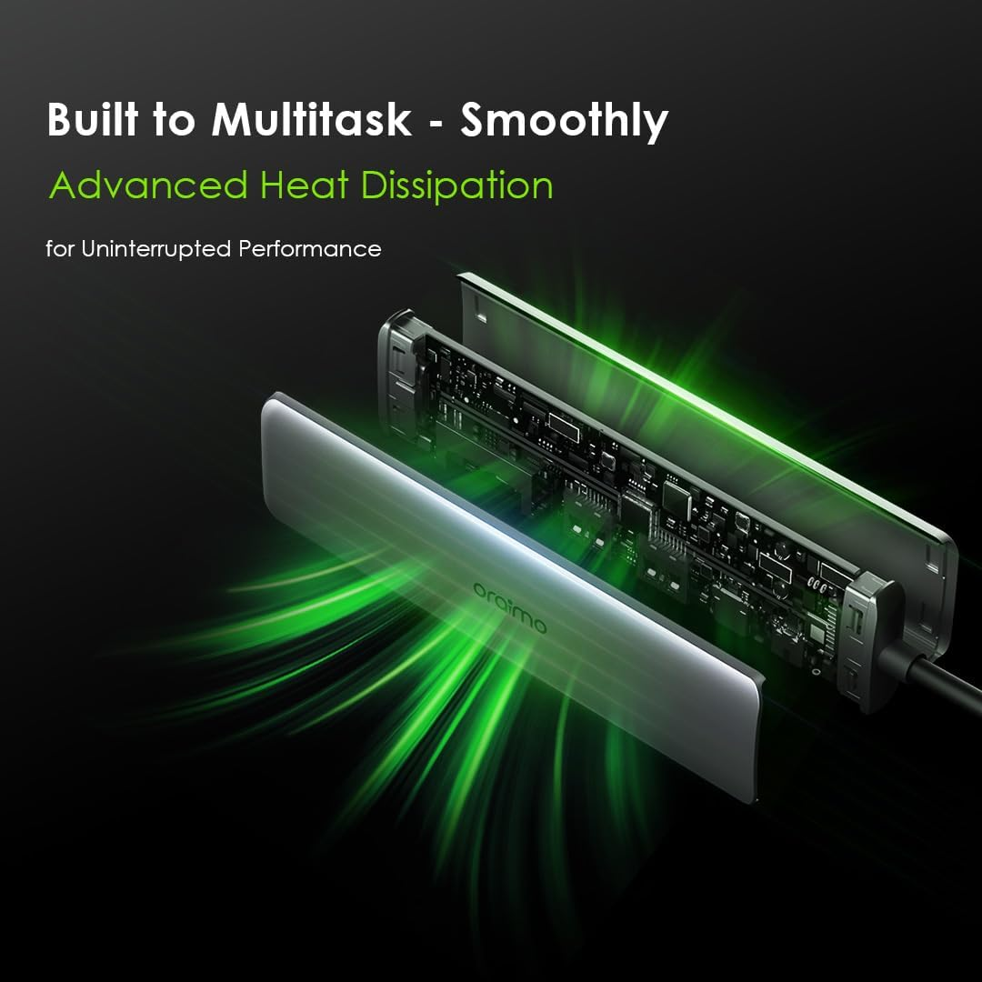 ORAIMO 7in1 Multifunction HUB PowerTrans - Chrome OUH-511