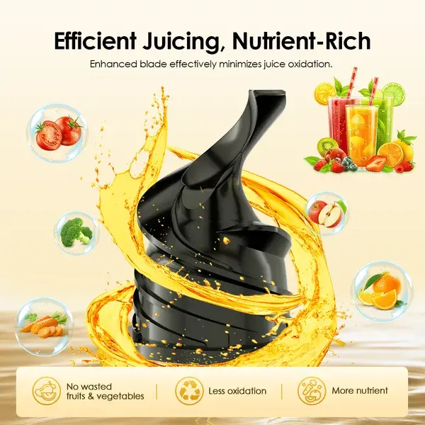 ORAIMO High Yield Mini Slow Juicer - EasyJuice Mini- Graphite Grey OMJ-201A