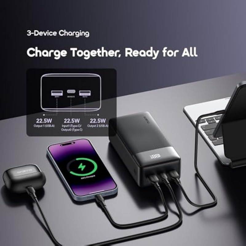 ORAIMO 22.5W 27KmAh Powerbank - PowerNova QF1 - Black OPB-7270Q