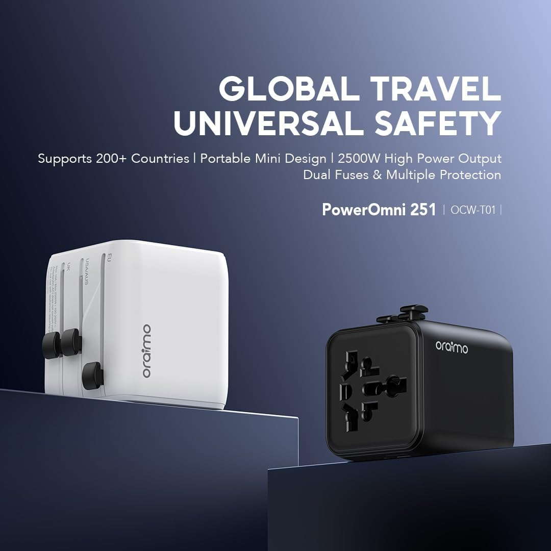 ORAIMO Universal Travel Adapter - PowerOmni 251 OCW-T01