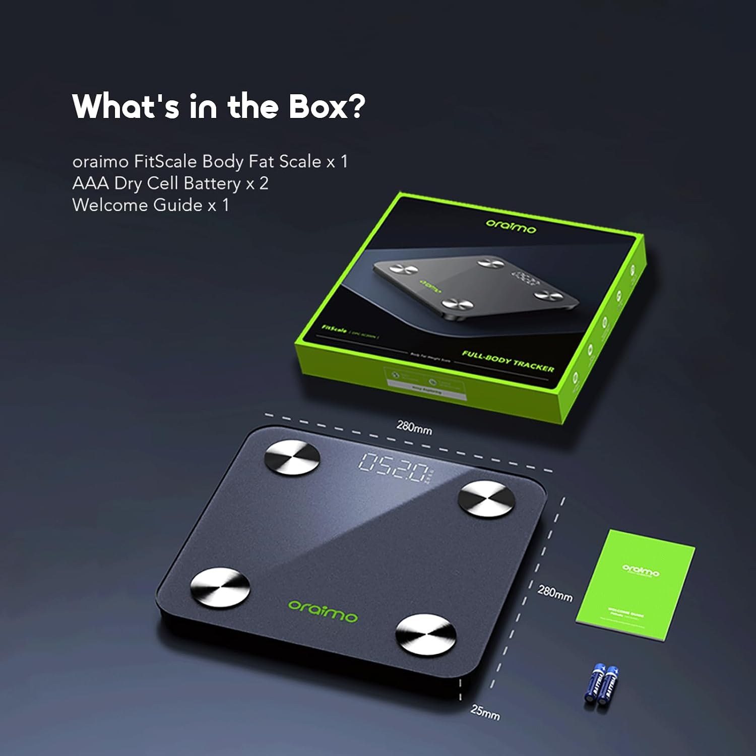 ORAIMO Full Body Tracker - FitScale -Black OPC-SC200N