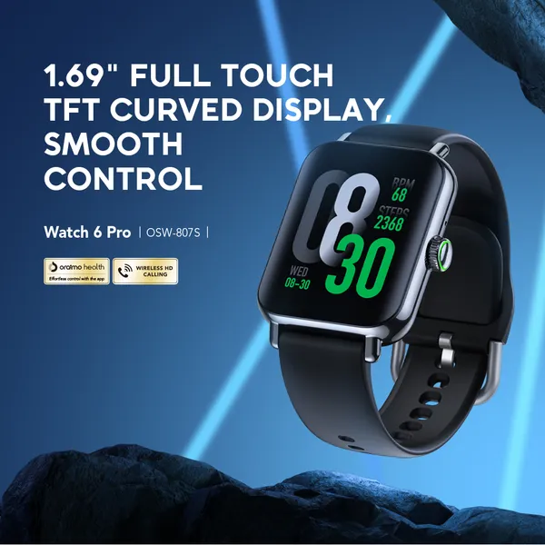 ORAIMO Smartwatch - Watch 6 Pro - Chrome OSW-807S