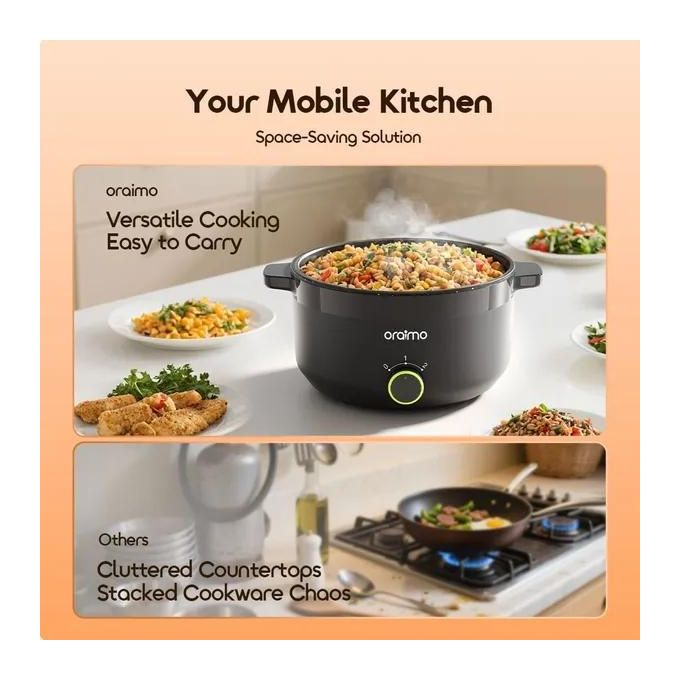 ORAIMO Multifunctional Electronic Cooker - MultiPot- Graphite Grey OHP-261A