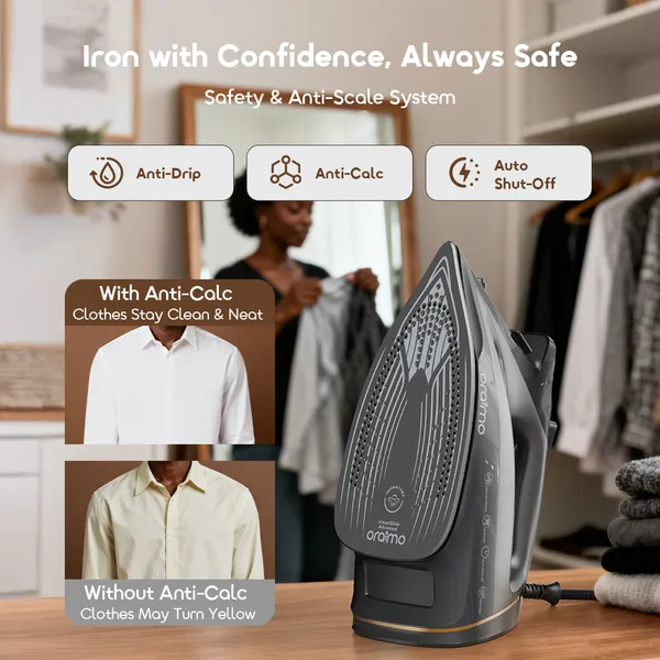 ORAIMO Electric Iron - SteamCore - Graphite Grey OEI-511A