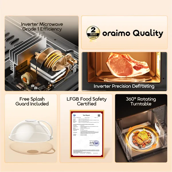 ORAIMO Microwave Oven - InfiWave -Graphite Black OMO-521A