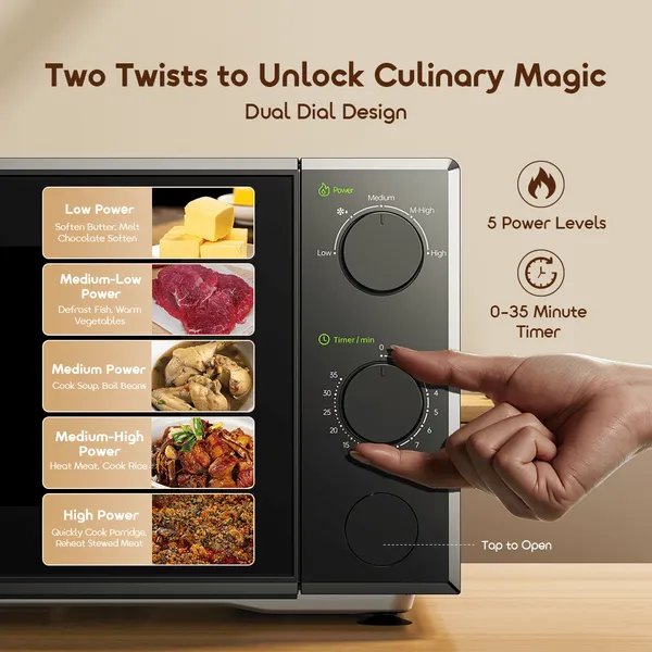 ORAIMO Microwave Oven- InfiWave Lite- Graphite Black