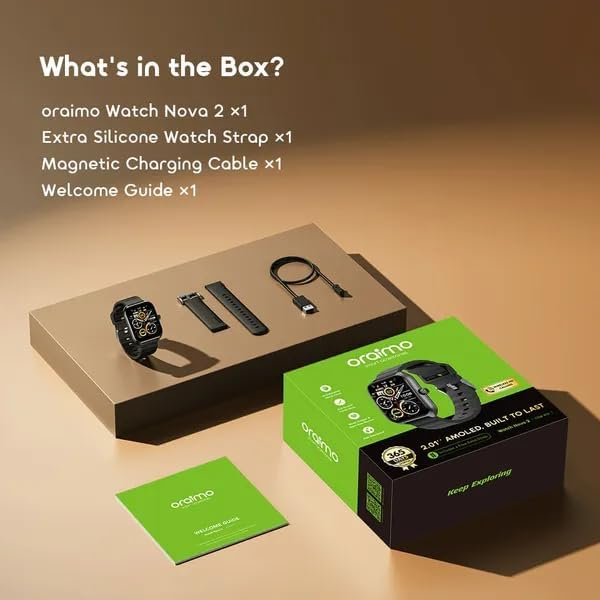 ORAIMO AMOLED Smartwatch - Watch Nova 2 Lite - Black OSW-814