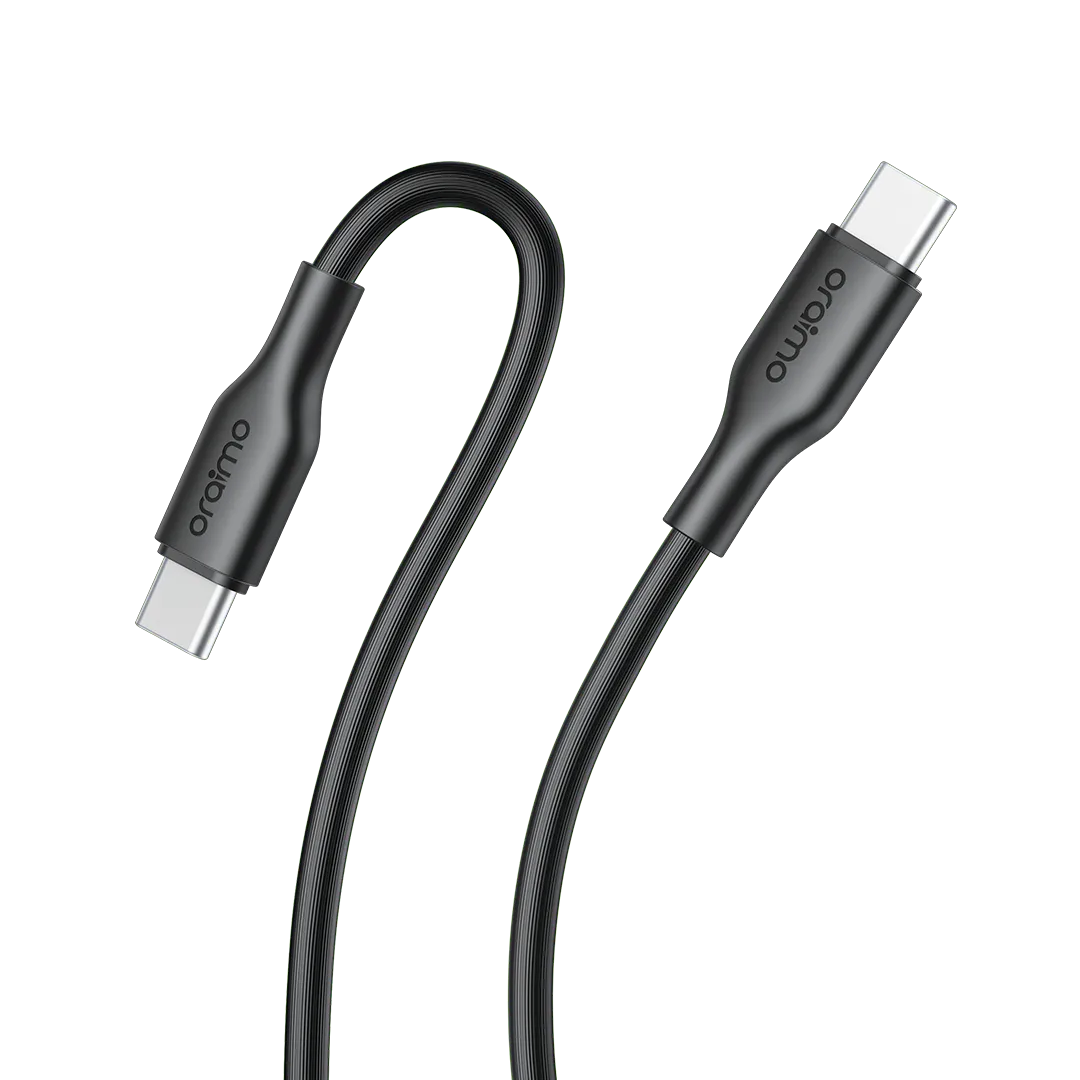 ORAIMO 100w Ultra Fast Charging C-C Cable- RobustLine - Black OCD-1145CC-BK