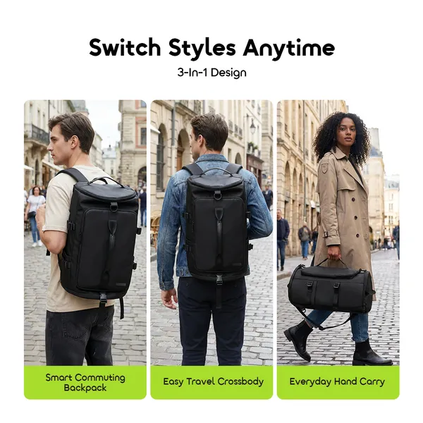 ORAIMO Backpack OHDB-002 BLACK AFR 3in1