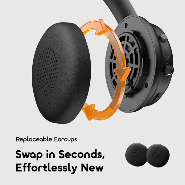 ORAIMO 80Hr Play Time Headphones - BoomPop Air- OHP-316