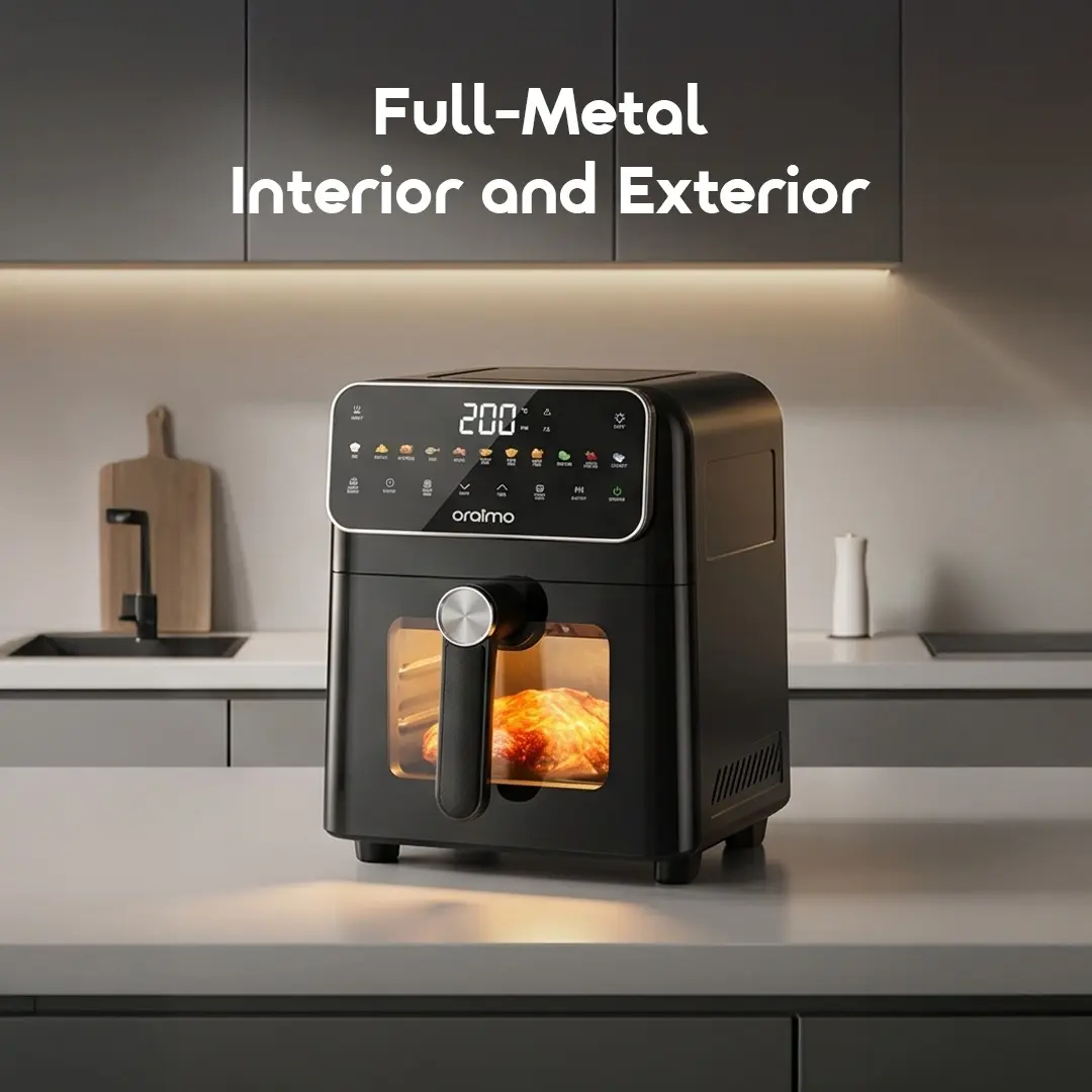ORAIMO Metal Design Air Fryer - NutriFry S1- Graphite Black OAF-261A