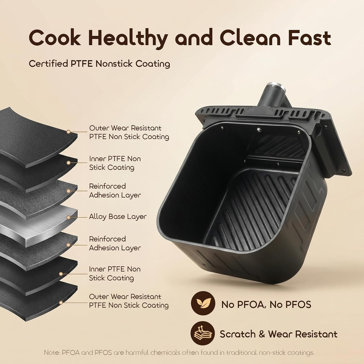 ORAIMO Flip Free Design Air Fryer - IntelliFry- Graphite Black