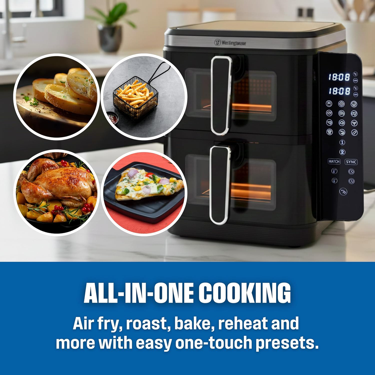 Westinghouse Double Stack Air Fryer WKAF2201