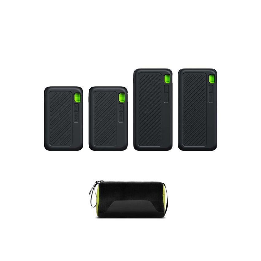 GOUI Powering Life Power Bank Bundle – 4 Portable Power Banks with Carrying Case