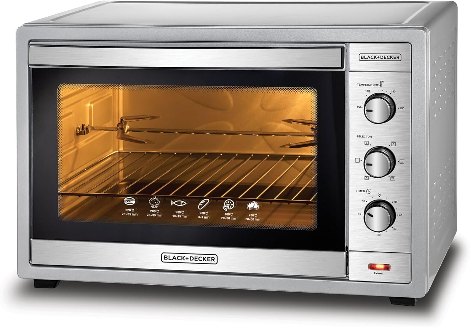 Black+Decker Oven Toaster 62L TRO62RDG B5