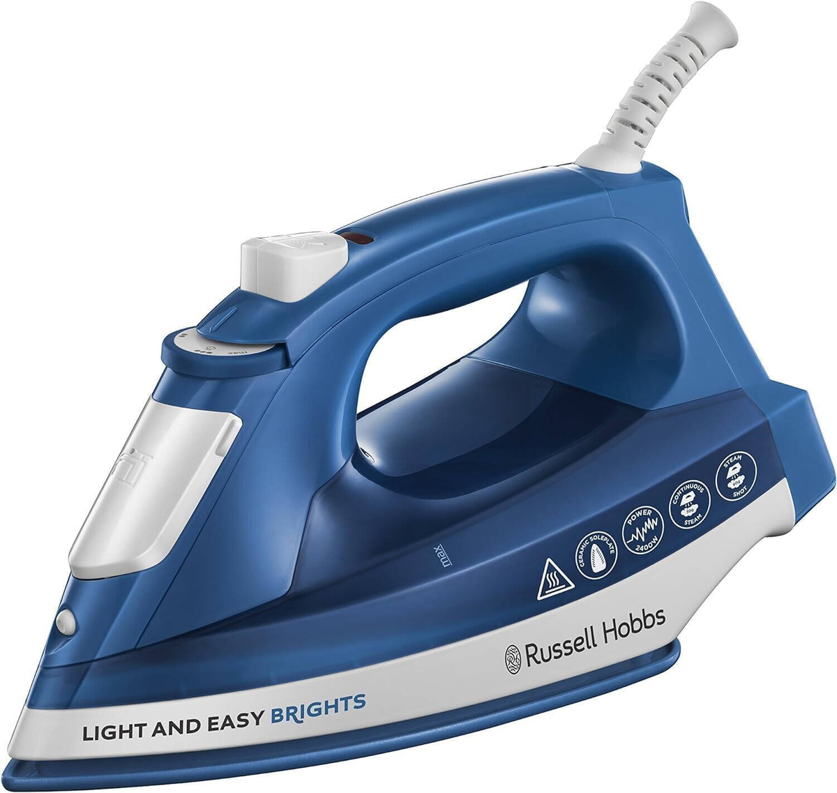 Russell Hobbs Steam Iron 26483GCC 2400 W 240 ml Blue Ceramic Soleplate