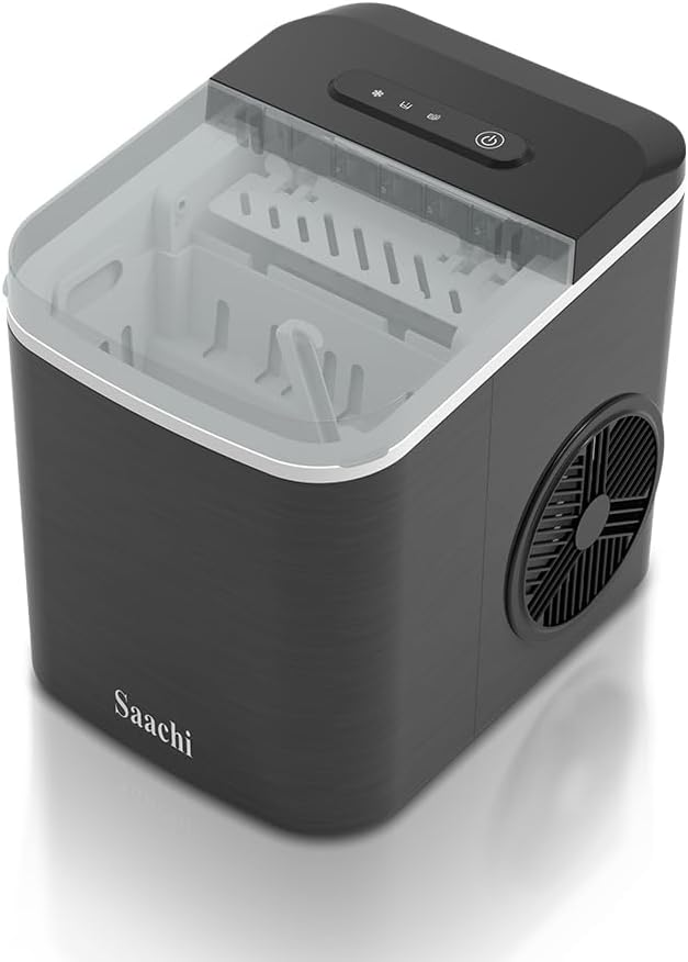 Saachi Electric Ice Maker, 1.3 Liters Water Tank NL-IM-452-GY