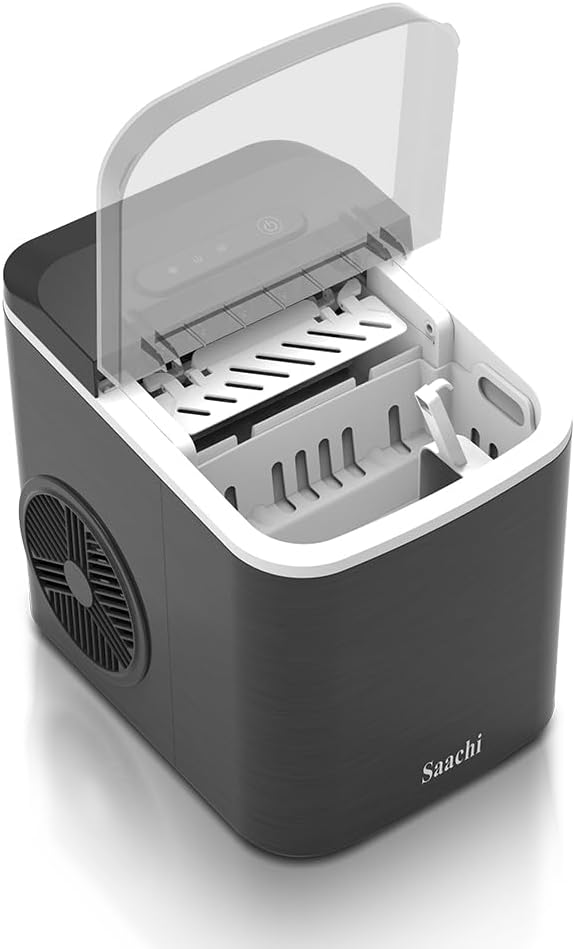 Saachi Electric Ice Maker, 1.3 Liters Water Tank NL-IM-452-GY