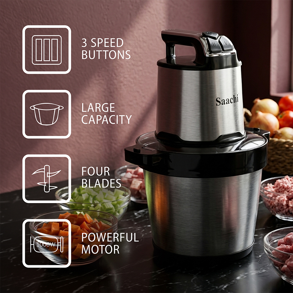 Saachi 8-Litres Electric Chopper NL-CH-571-BK