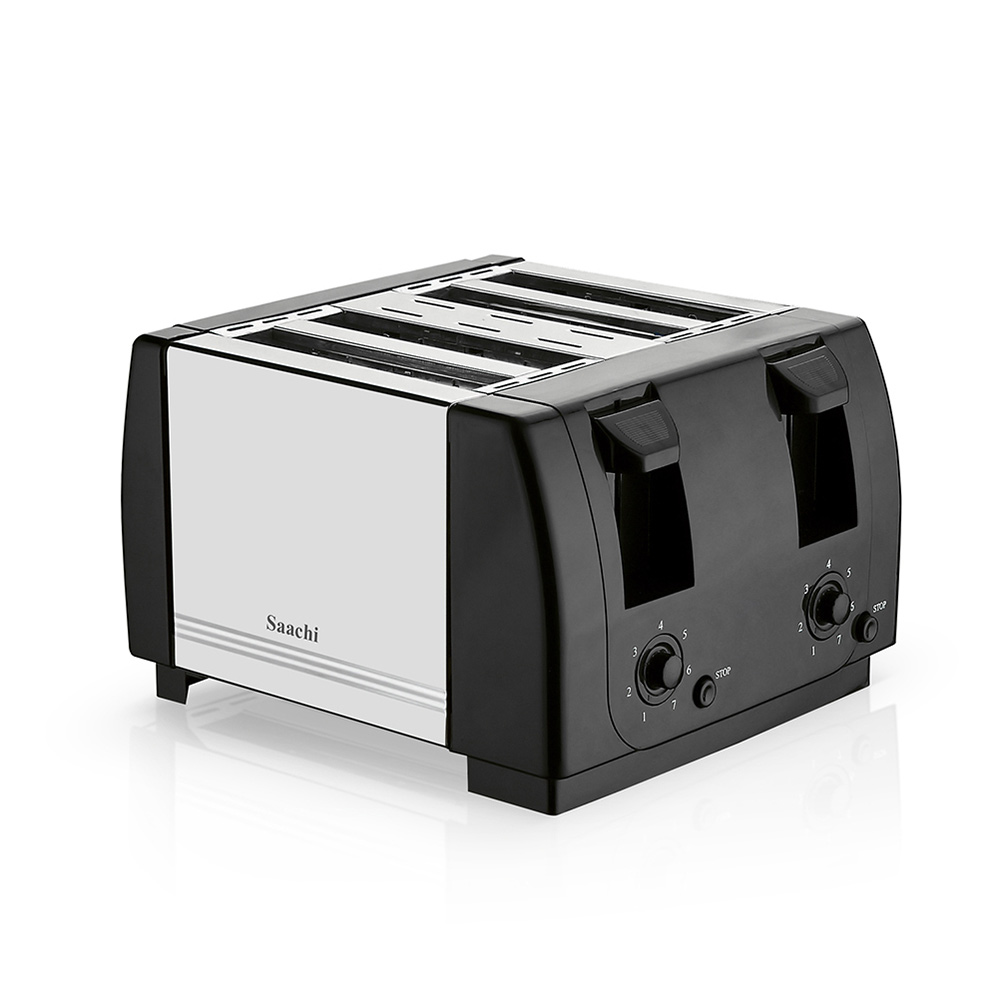 Saachi 4-Pieces Toaster NL-TO-4564-BK