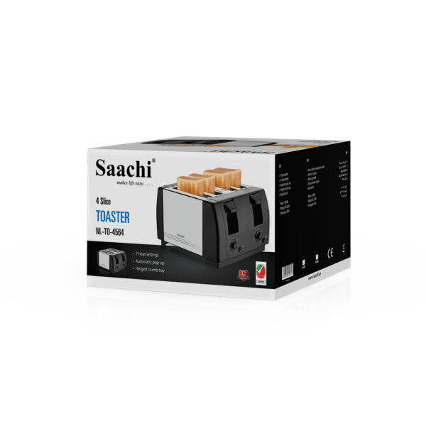 Saachi 4-Pieces Toaster NL-TO-4564-BK