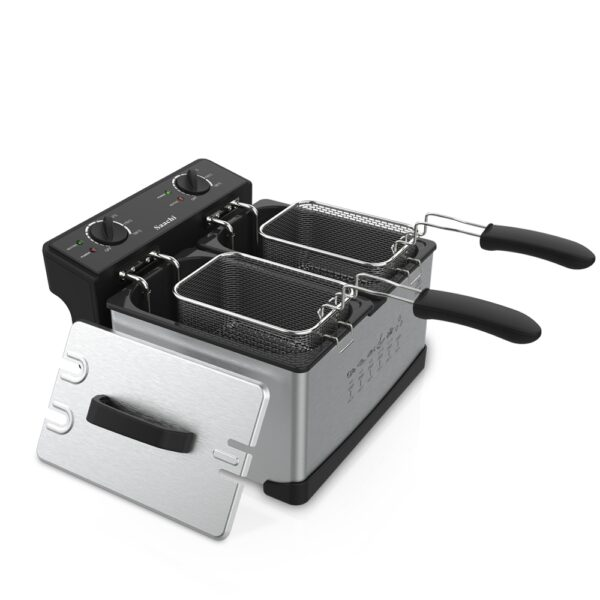Saachi 6-Litres Double Deep Fryer NL-DF-4759-BK