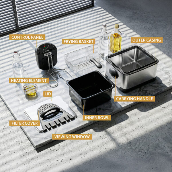 Saachi 4-Litres Deep Fryer NL-DF-4762-ST