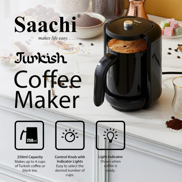 Saachi Turkish Coffee Maker NL-COF-7049-BK