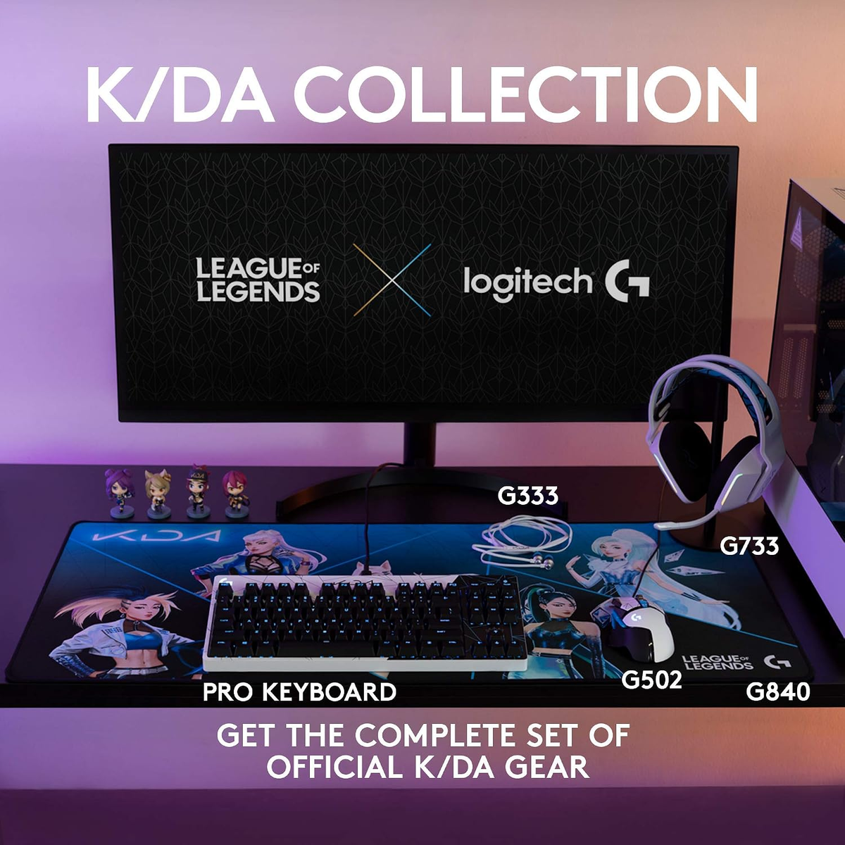 Logitech G333 K/DA Gaming Earphones