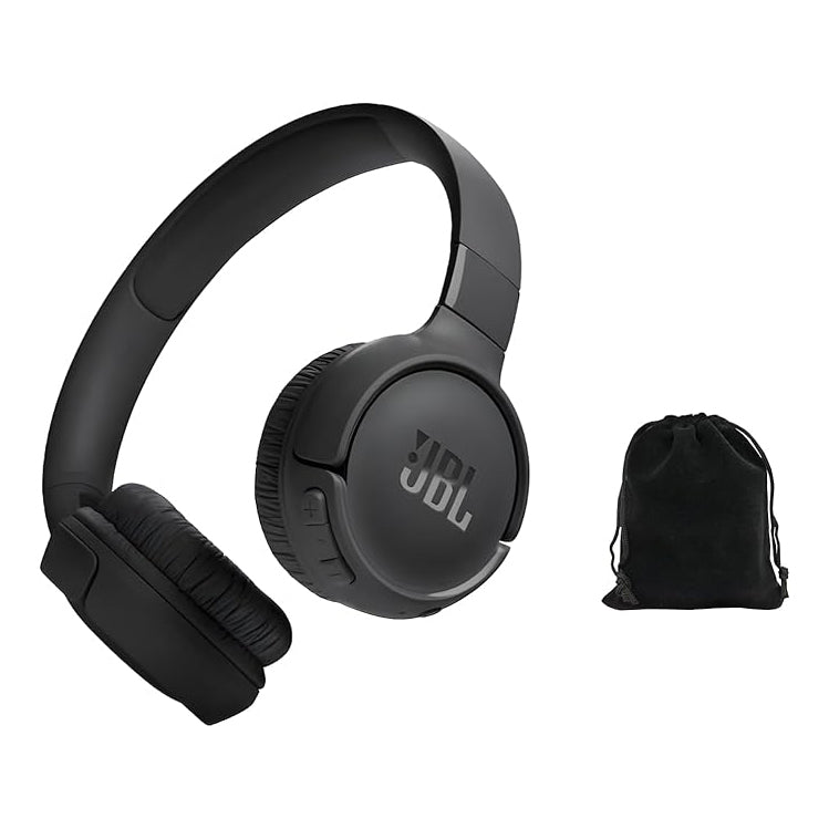JBL Tune 525BT Wireless On-Ear Headphones with Pure Bass Sound – Black