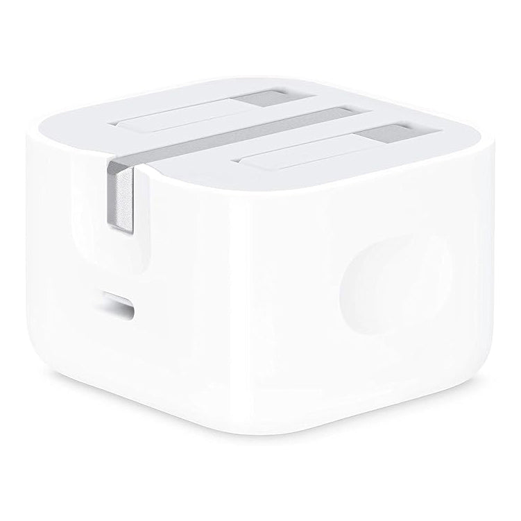 Apple 20W USB-C Power Adapter – Fast Charging Wall Charger UK Plug – White