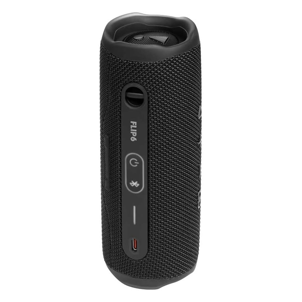 سماعة JBL Flip 6 المحمولة المقاومة للماء IP67 بصوت JBL Original Pro وبطارية حتى 12 ساعة – أسود