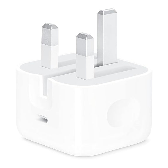 Apple 20W USB-C Power Adapter – Fast Charging Wall Charger UK Plug – White