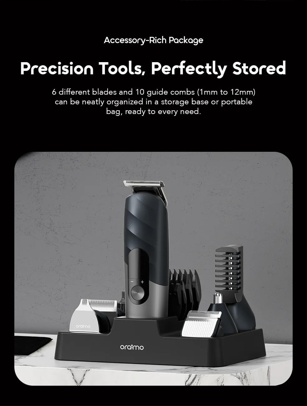 ORAIMO 16-IN-1 Grooming Kit- UltraTrim - Deep Ble OTS-230