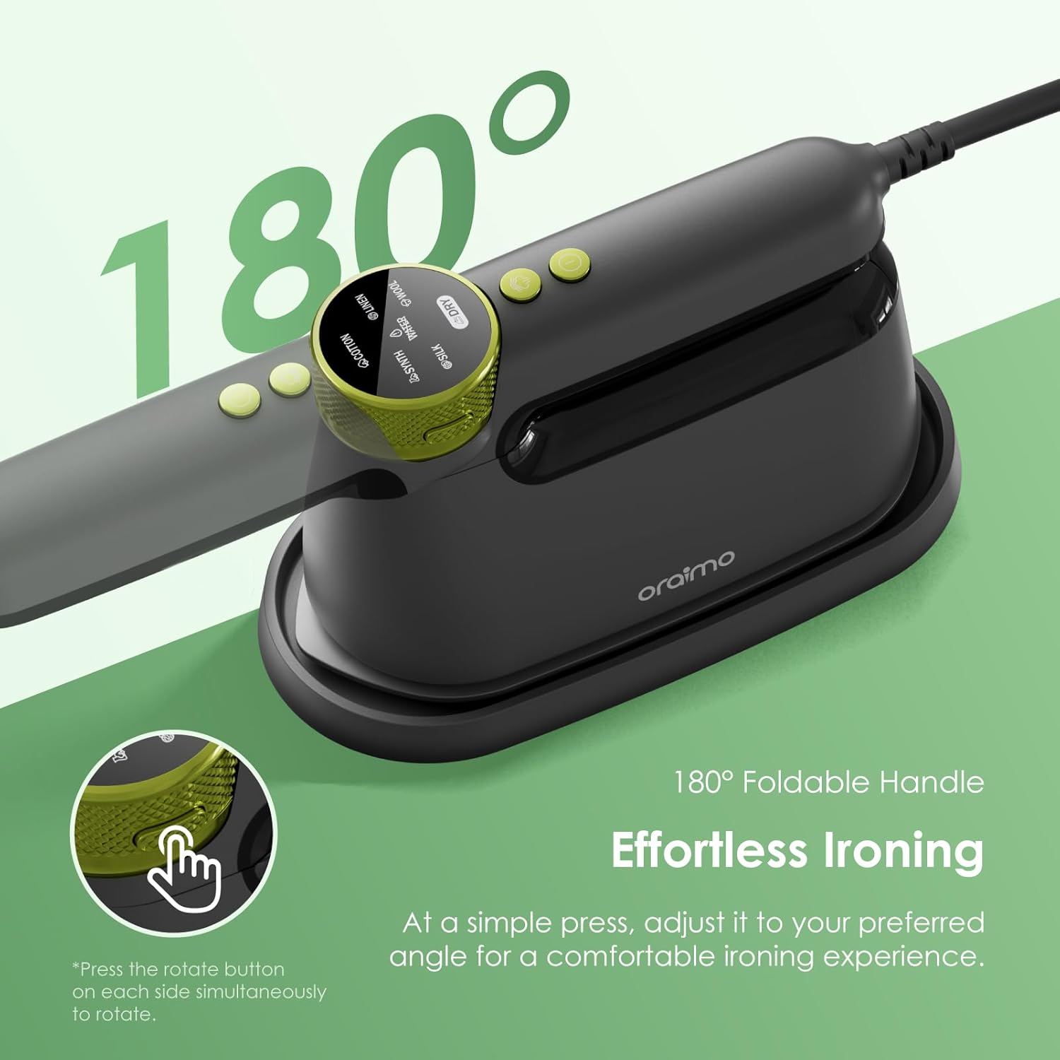 ORAIMO 2 in 1 Steaming & Ironing - SmartIron- Graphite Grey