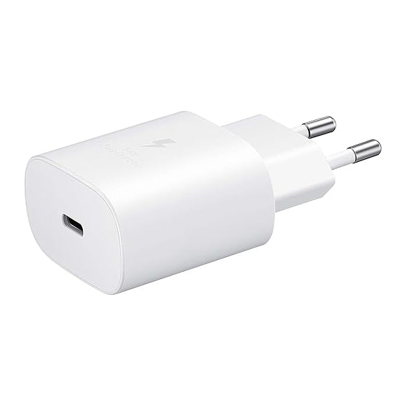 شاحن Samsung EP-T2510 بقوة 25W شحن فائق السرعة USB-C – أبيض وأسود