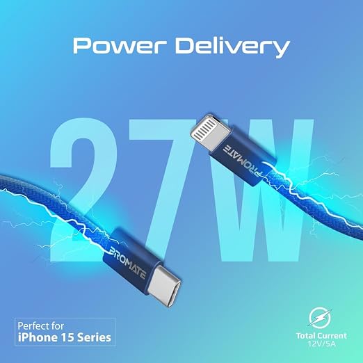 EcoLine-Ci120. 27W PD USB-C to Lightning Cable, 120cm length