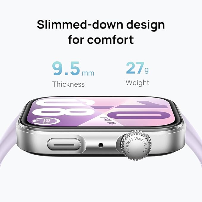Huawei Watch Fit 4 Smart Watch GPS Fitness Tracker – Black / Purple / White