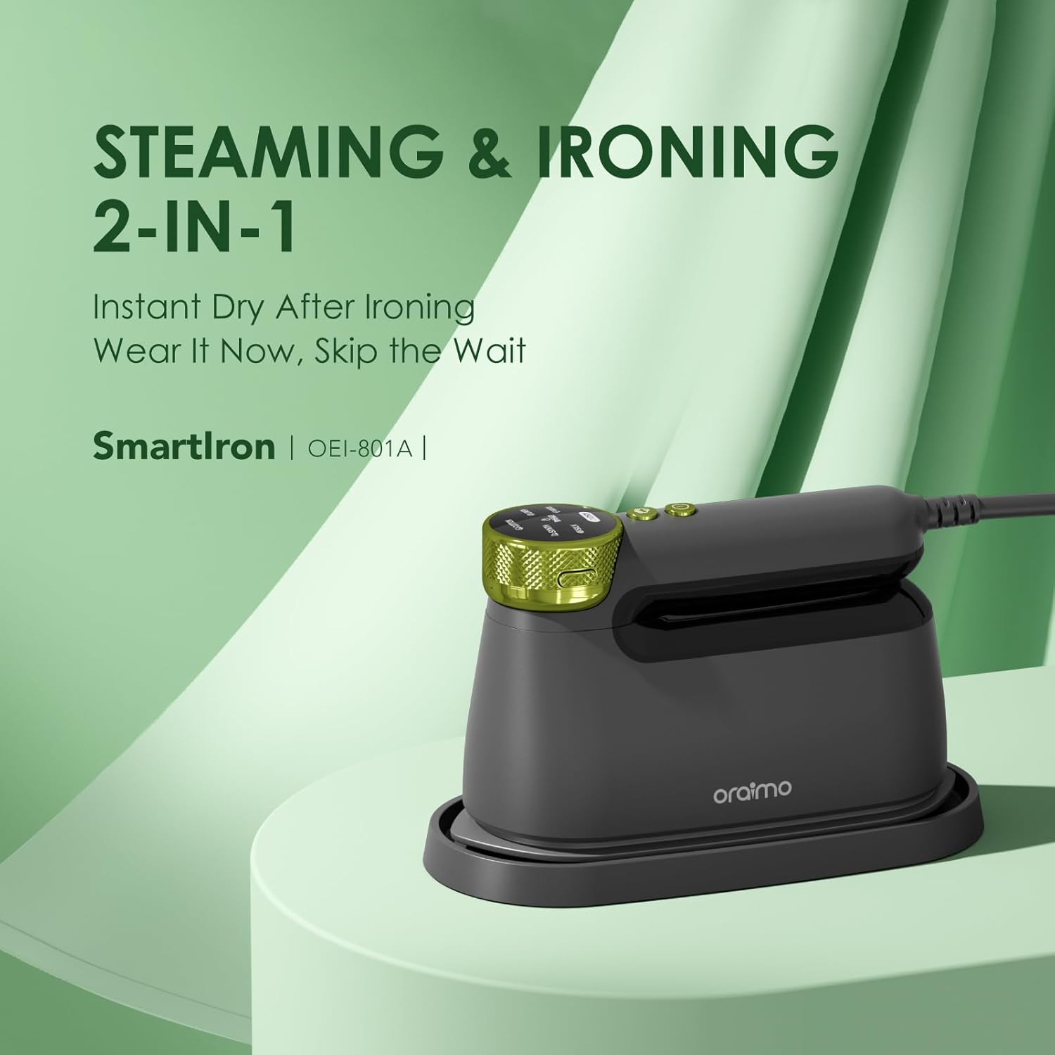 ORAIMO 2 in 1 Steaming & Ironing - SmartIron- Graphite Grey
