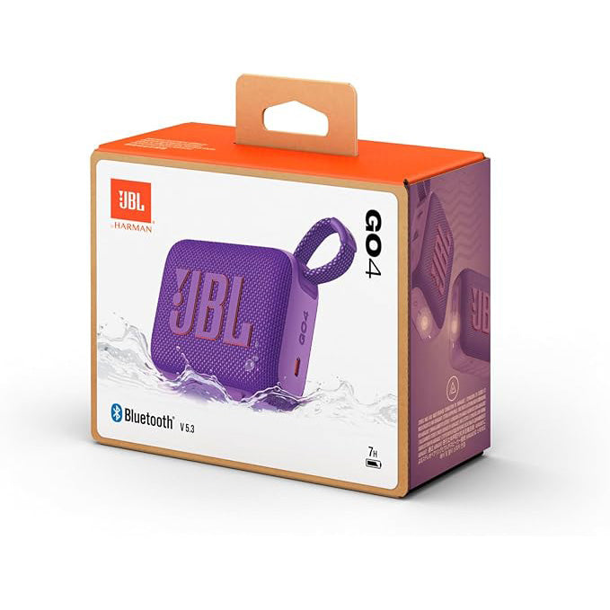 JBL Go 4 Portable Bluetooth Speaker Waterproof IP67 with Punchy Bass – Multi Color