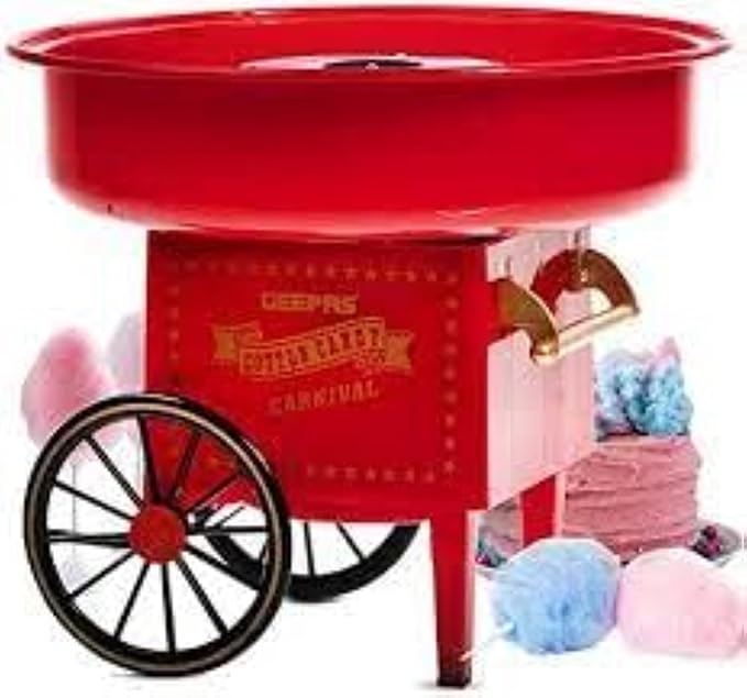 Torima TCCM-01 Cotton Candy Machine 500W – Retro Carnival Design for Home Parties & Family Fun