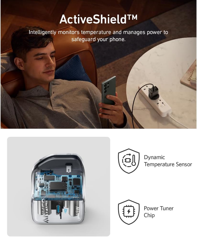 ANKER 313 CHARGER ADAPTER (45W) A2643K11 AGD-2022